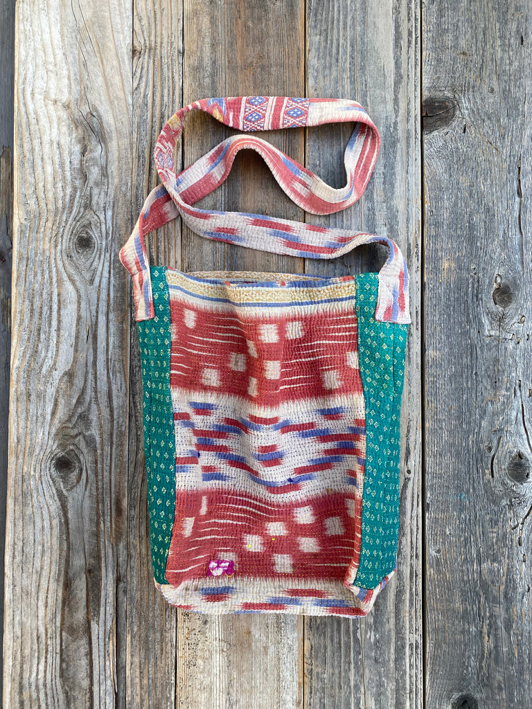 Kantha Crossbody Cotton Bag