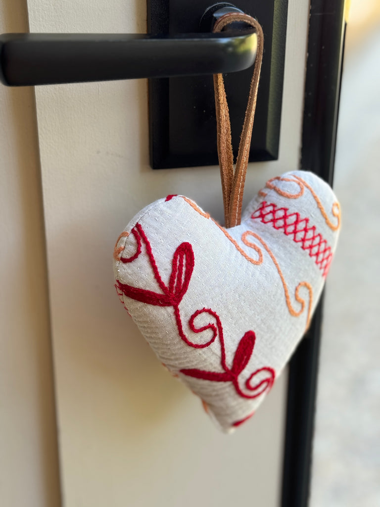 Large Hanging Lavender Heart Filled Sachet