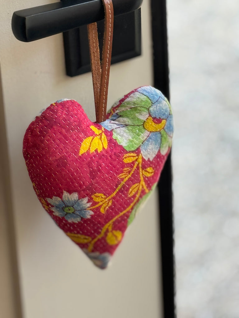 Large Hanging Lavender Heart Filled Sachet