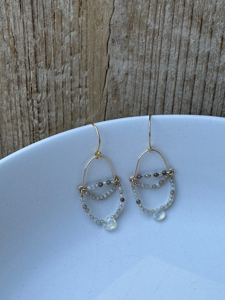 Champagne Dangle Earrings