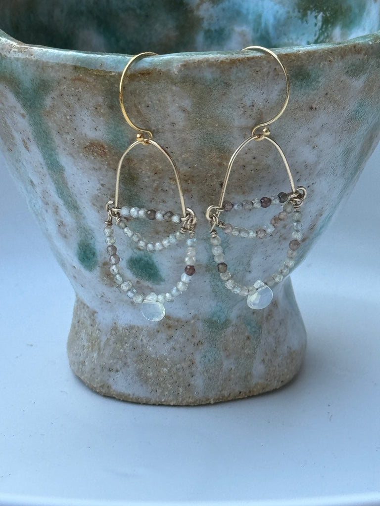 Champagne Dangle Earrings
