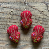 Embroidered Heart Ornaments