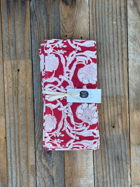 Set of Four Printed Napkins