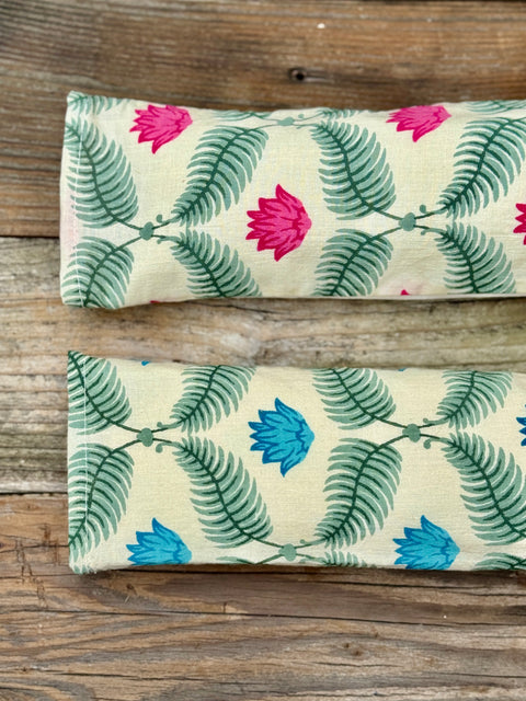 Leaf and Flower Lavender Eye Pillow