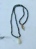 Blue Tourmaline Drop Necklace