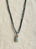 Blue Tourmaline Drop Necklace