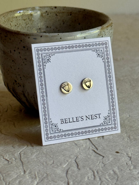 Acorn Stud Earrings