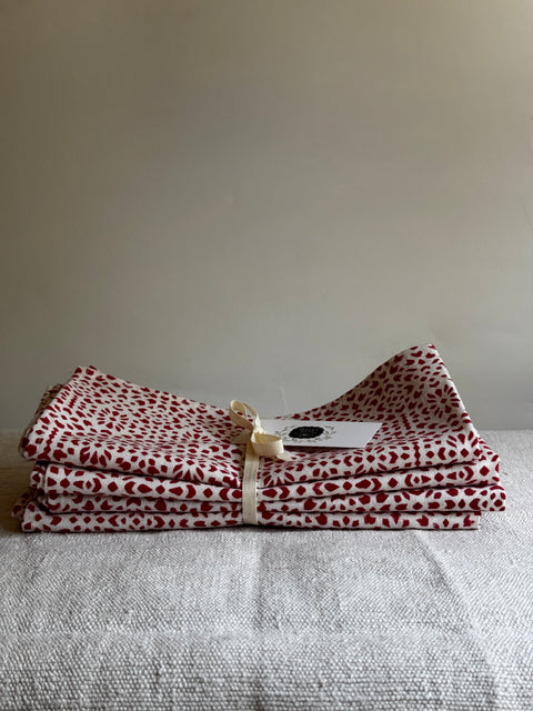 Set of Four Printed Napkins