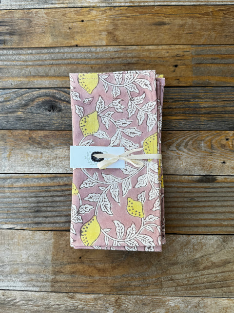 Set of Four Printed Napkins