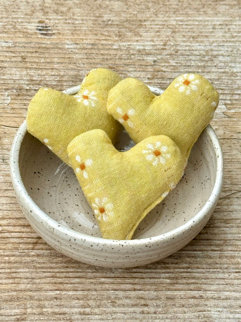 Set of 3 Mini French Lavender Heart Sachets