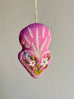 Embroidered Heart Ornaments