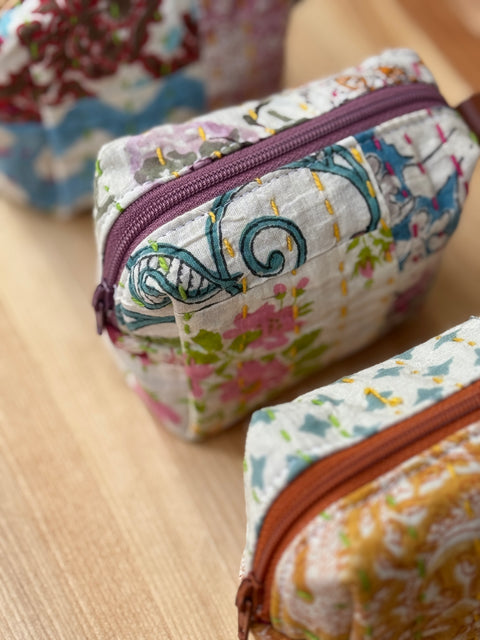 Belle's Mini Makeup Zip Pouches