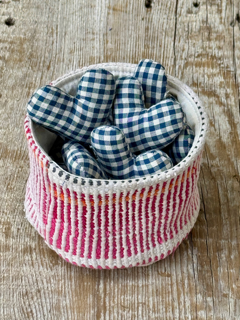 Gingham Print Mini Lavender Heart Sachet