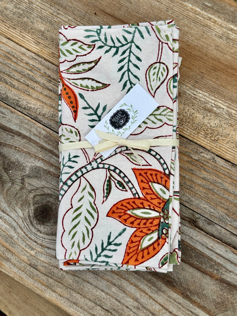 Set of Four Printed Napkins